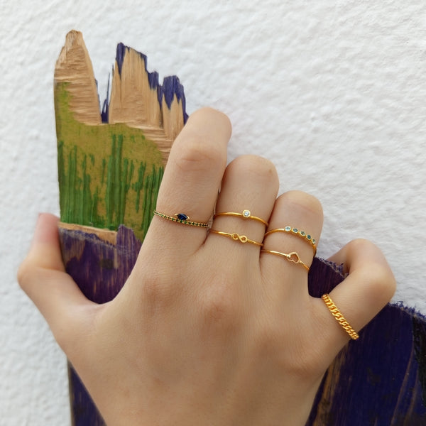 Gold Chain Ring