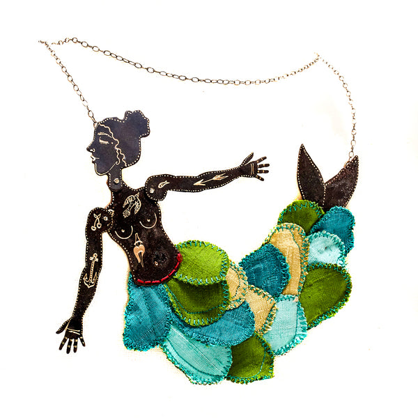Mermaid Silk Νecklace
