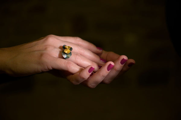Euphorbia & Olive Branch Ring II
