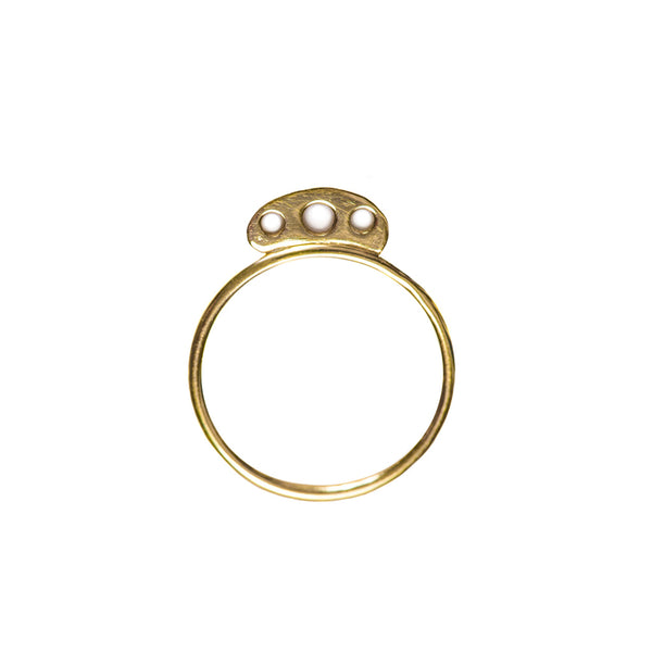 Four Circles Gold Ring