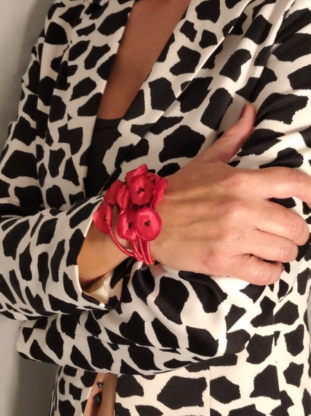 Silk Flower Bracelet