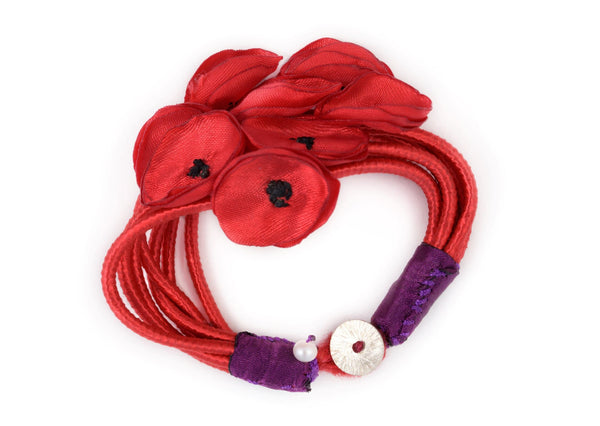 Silk Flower Bracelet