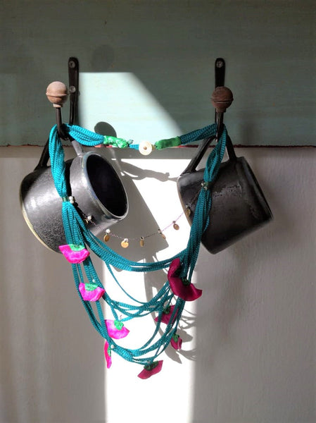 Turqouise Silk Necklace II