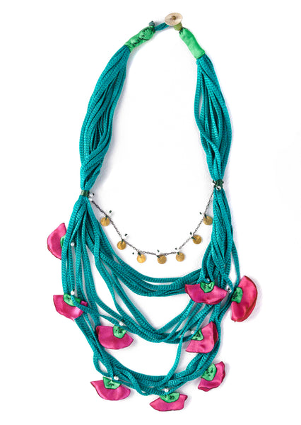 Turqouise Silk Necklace II