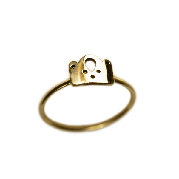 Princess Crown Gold Ring II